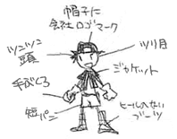 キャラクターラフ